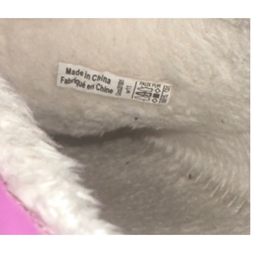 Crocs Lined Clog Slides Womens Pink Faux Fur Cozy Comfort Size 11 - Picture 4 of 5
